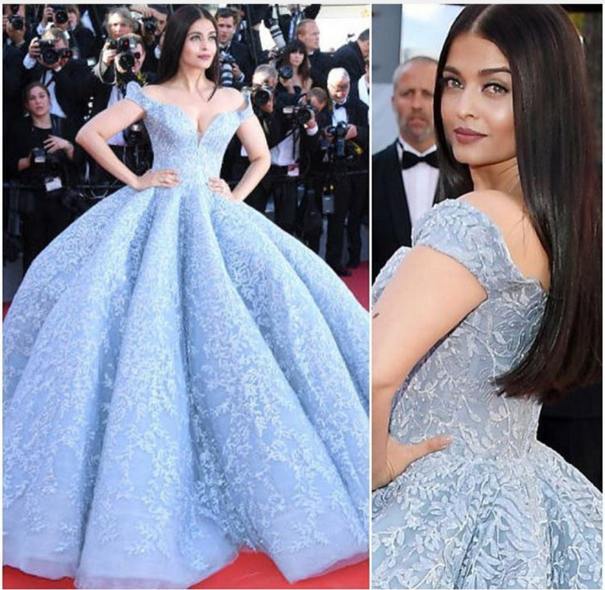 Aishwarya Rai in Michael Cinco Dress : The 71st Annual Cannes Film Festival  - FamousFix.com post